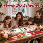 Load image into Gallery viewer, Merry Christmas Hanging Scroll Paint by Numbers Kit
