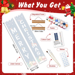 Load image into Gallery viewer, Merry Christmas Hanging Scroll Paint by Numbers Kit
