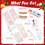 Load image into Gallery viewer, Merry Christmas Welcome Hanging Scroll Paint by Numbers Kit
