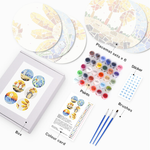 Load image into Gallery viewer, Nature &amp; Sea Mosaic 6-Piece Paint by Numbers Placemat
