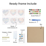 Load image into Gallery viewer, Ocean Hearts Mini Paint by Numbers
