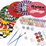 Load image into Gallery viewer, Positive Vibes 6-Pieces Paint by Numbers Placemat
