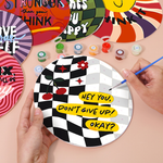 Load image into Gallery viewer, Positive Vibes 6-Pieces Paint by Numbers Placemat
