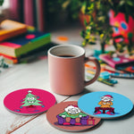 Load image into Gallery viewer, Quirky Christmas Characters Paint by Numbers Coasters
