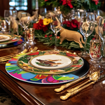 Load image into Gallery viewer, Rainbow Animal Faces 6-Pieces Paint by Numbers Placemat
