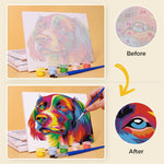 Load image into Gallery viewer, Rainbow Animal Portraits Mini Paint by Numbers
