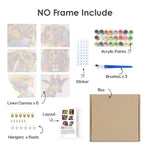 Load image into Gallery viewer, Rainbow Animal Portraits Mini Paint by Numbers
