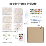Load image into Gallery viewer, Rainbow Animal Portraits Mini Paint by Numbers
