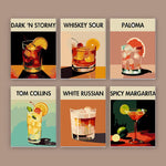 Load image into Gallery viewer, Retro Cocktails Mini Paint by Numbers
