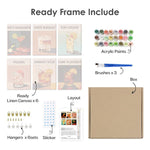 Load image into Gallery viewer, Retro Cocktails Mini Paint by Numbers
