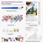Load image into Gallery viewer, Retro Road Trip Paint by Numbers
