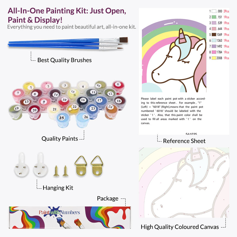 Unicorn Paint by Numbers