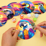 Load image into Gallery viewer, Vibrant Birdlife Paint by Numbers Coasters
