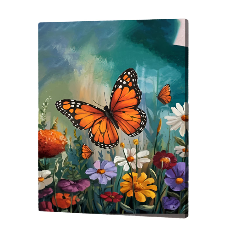 Monarch Meadow Paint by Numbers