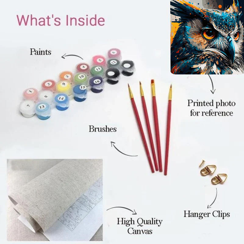 Majestic Owl Paint by Numbers
