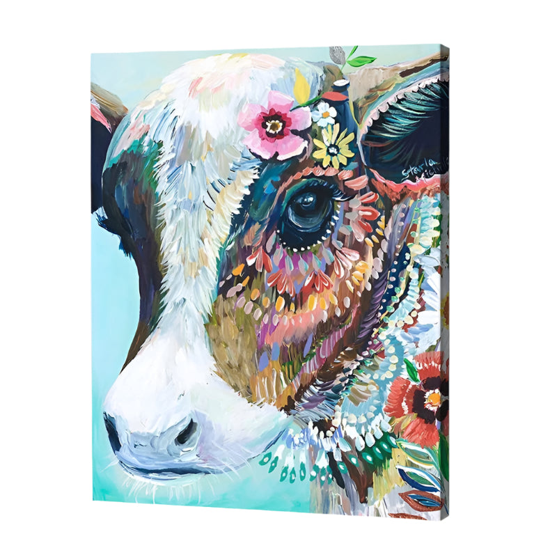 Blossom Cow Paint by Numbers