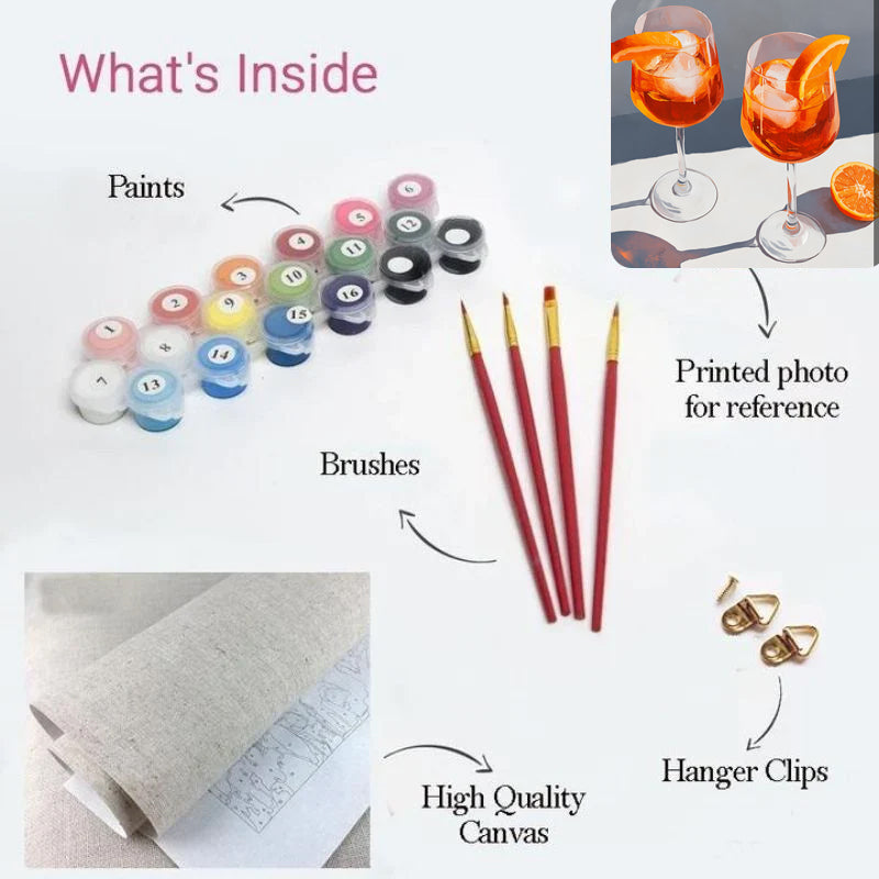 Citrus Sunshine Paint by Numbers