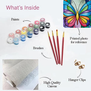Radiant Wings Paint by Numbers
