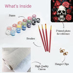 Load image into Gallery viewer, Rose and Skull Paint by Numbers
