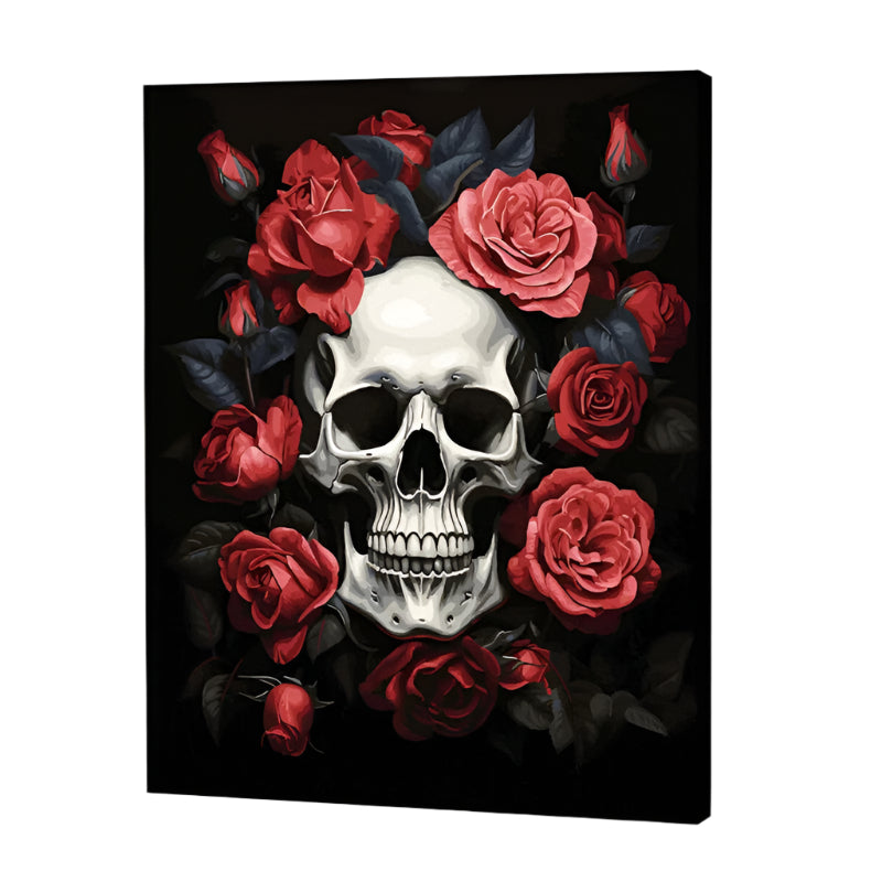 Rose and Skull Paint by Numbers