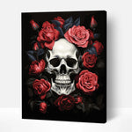 Load image into Gallery viewer, Rose and Skull Paint by Numbers
