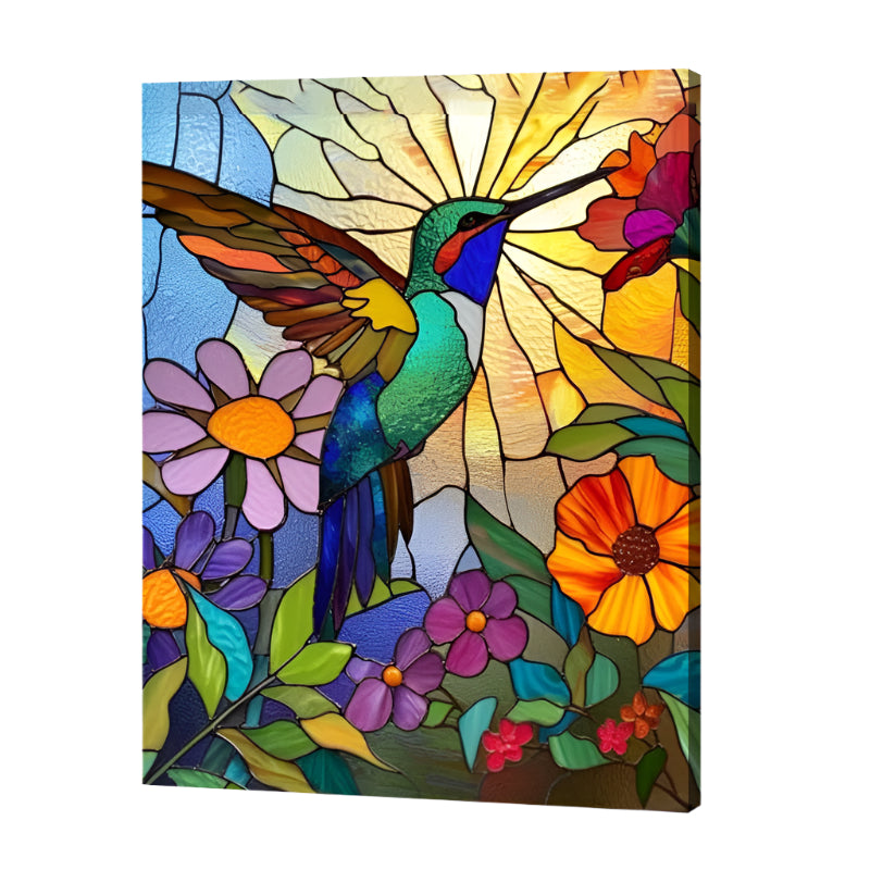 Humming bird Harmony Paint by Numbers