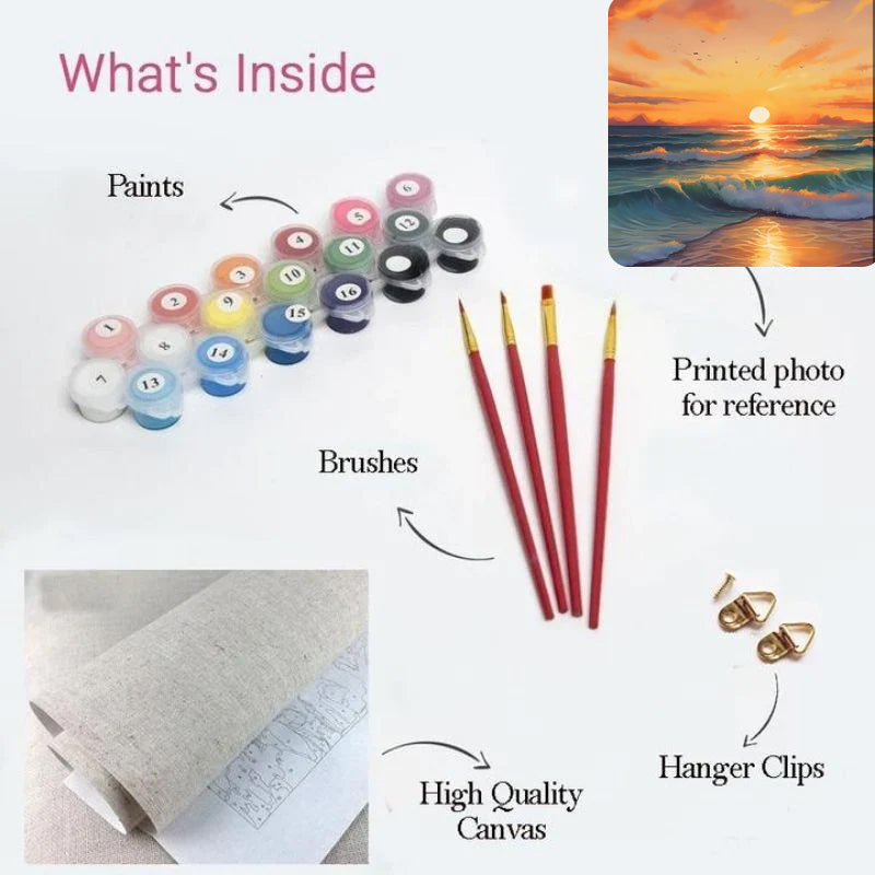 Golden Horizon Paint by Numbers
