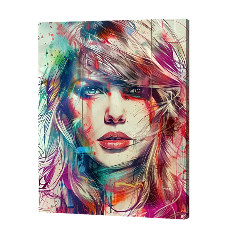 Taylor Swift Abstract Paint by Numbers