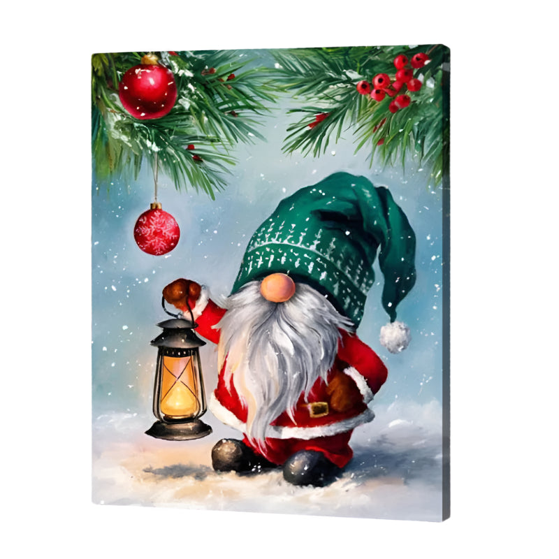 Winterlight Magic Gnome Paint by Numbers