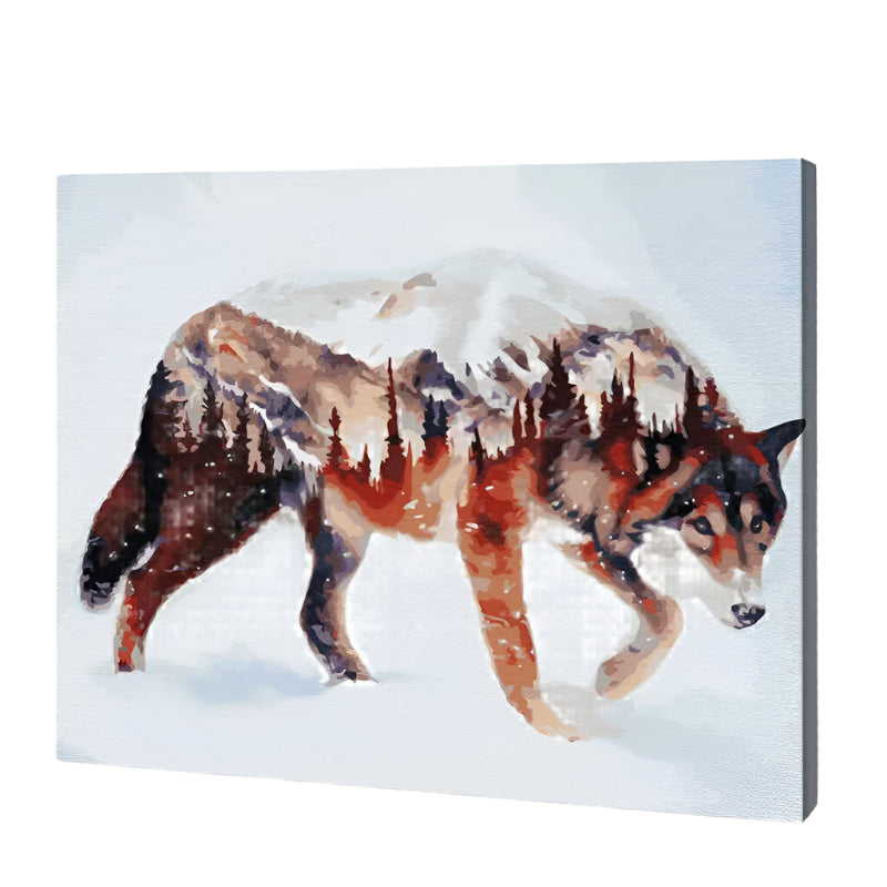 Spirit of the Wolf Paint by Numbers