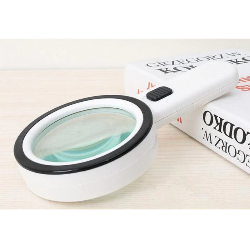 Handheld Magnifying Glass LED Lights