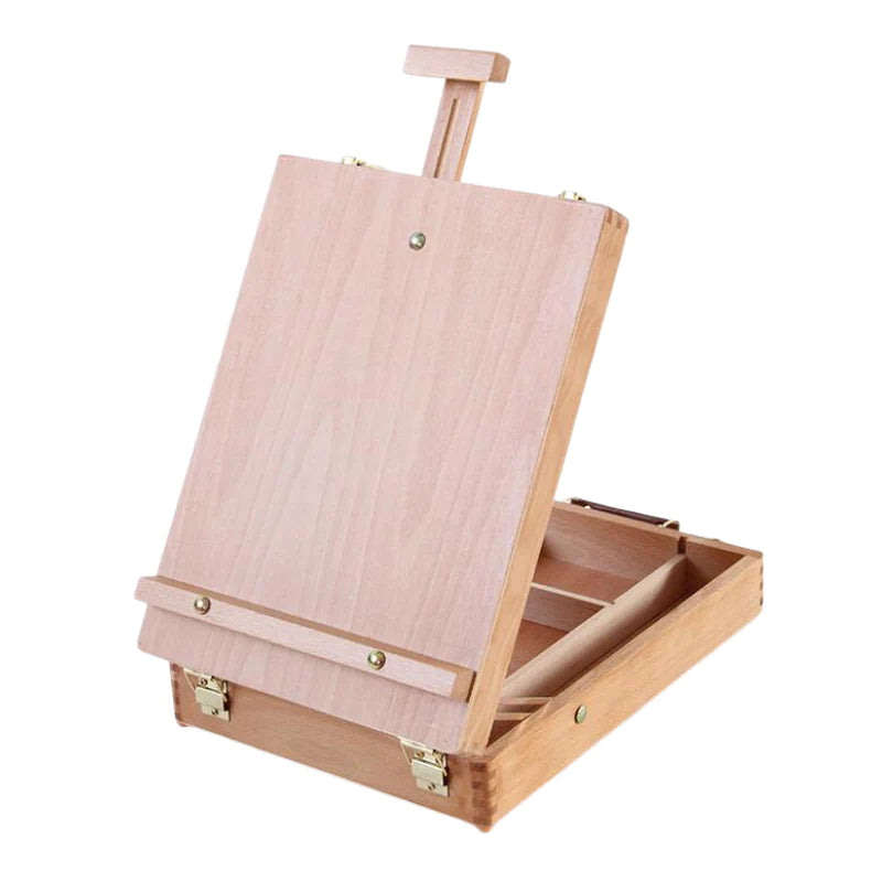 Wooden Desktop Easel & Storage Box